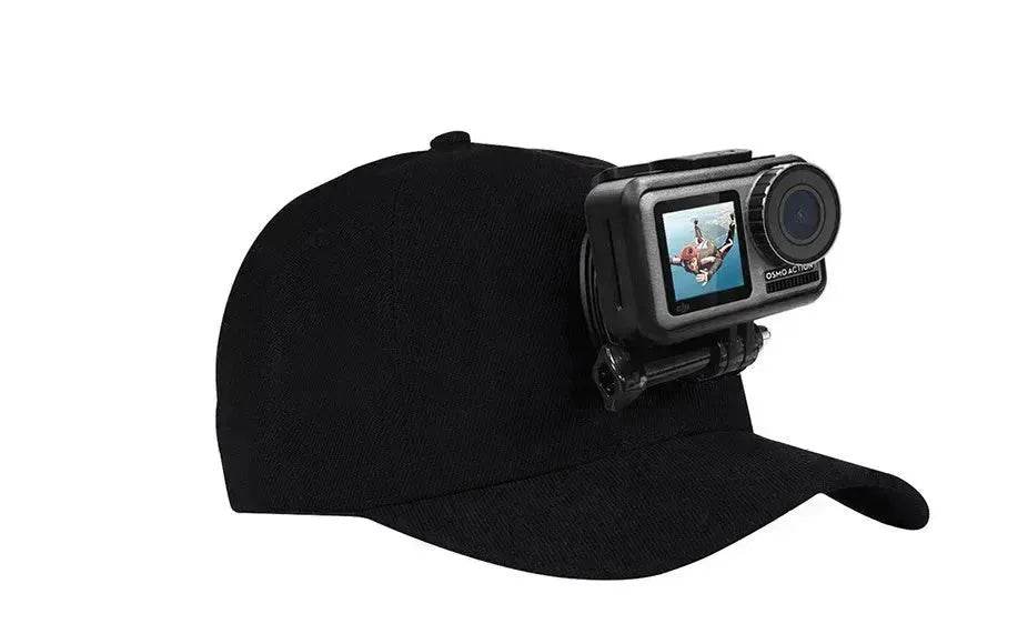 Canvas Sun Hat Cap Cycling Hiking Golfing Fishing For Sports Action Cam Camera - Velora