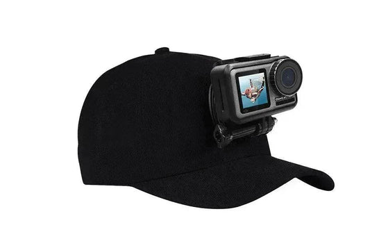 Canvas Sun Hat Cap Cycling Hiking Golfing Fishing For Sports Action Cam Camera - Velora