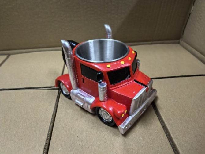 Durable Truck Coffee Mug Semi Truck Handcrafted Coffee Cup Semi-trailer Shaped Semi-Truck Coffee Mugs For Family - Velora