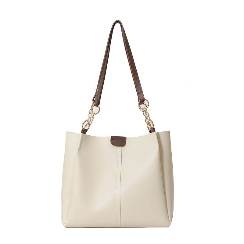 Two-piece Set Large Capacity Leather Totes shoulder Work Commuter Bag - Velora