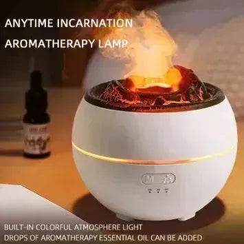 Flame Aroma Diffuser Household Desk Aromatherapy Humidifier - Velora