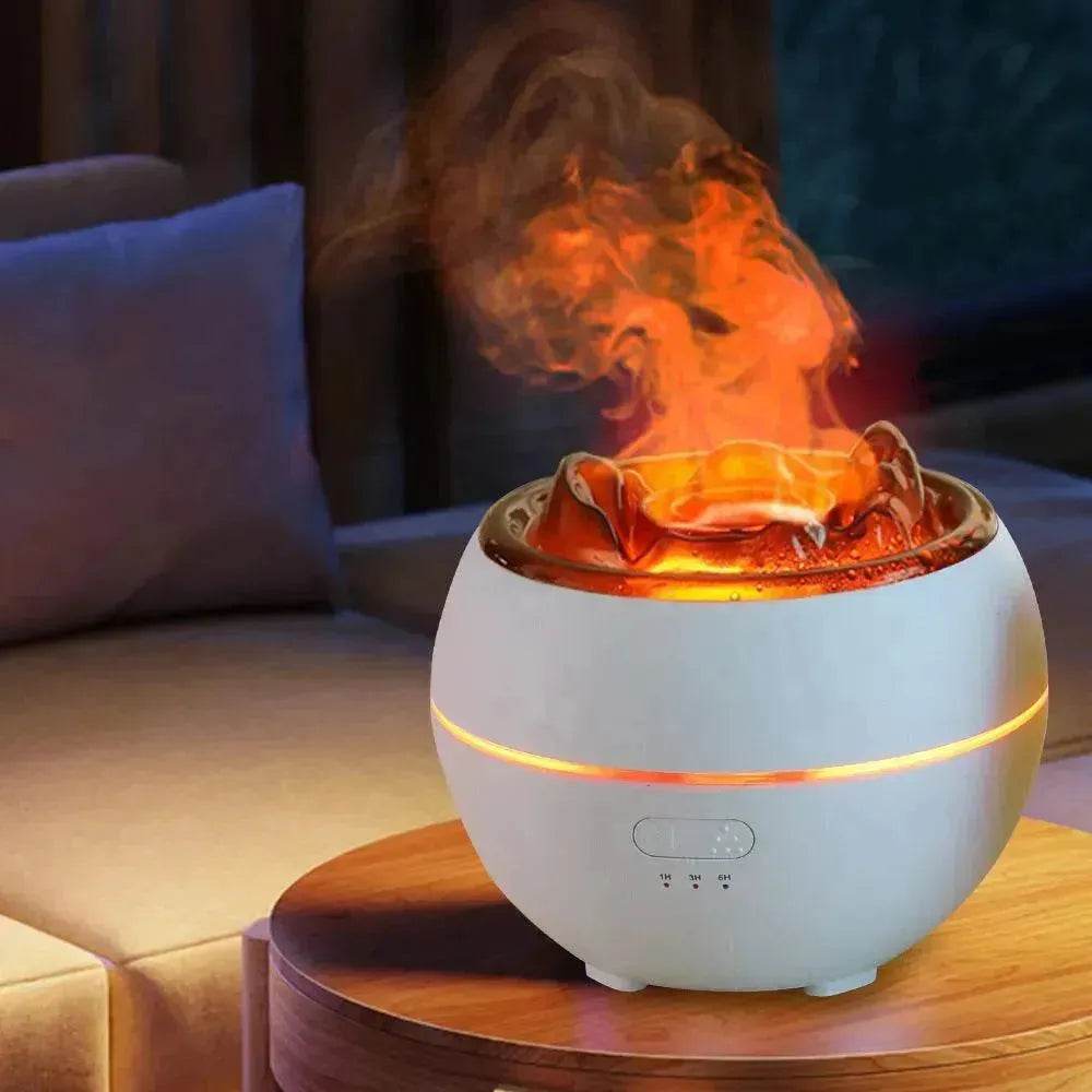 Flame Aroma Diffuser Household Desk Aromatherapy Humidifier - Velora