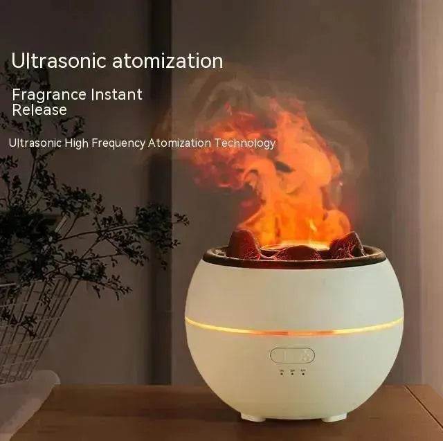 Flame Aroma Diffuser Household Desk Aromatherapy Humidifier - Velora