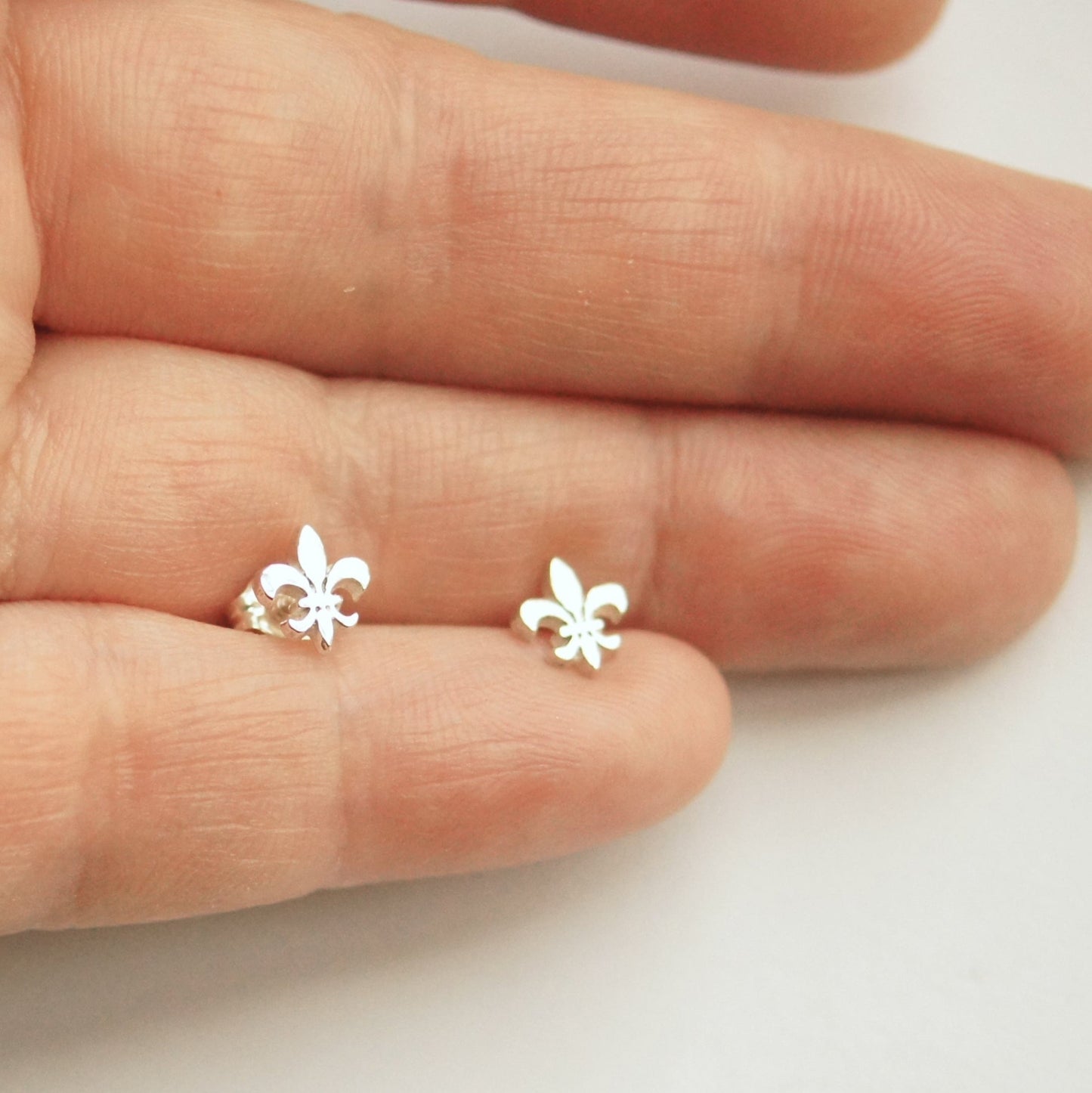 Fleur de Lis Stud Earrings