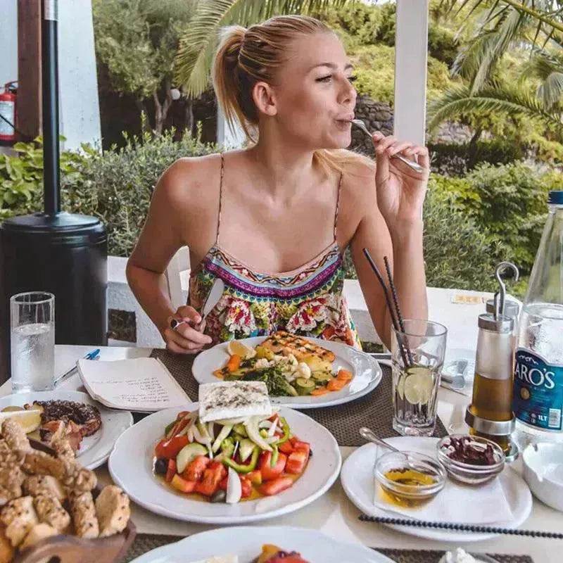 Flower Skirt Summer Female Beach Holiday Wear Female Suspender Skirt Large Swing Skirt Printed Long Skirt - Velora