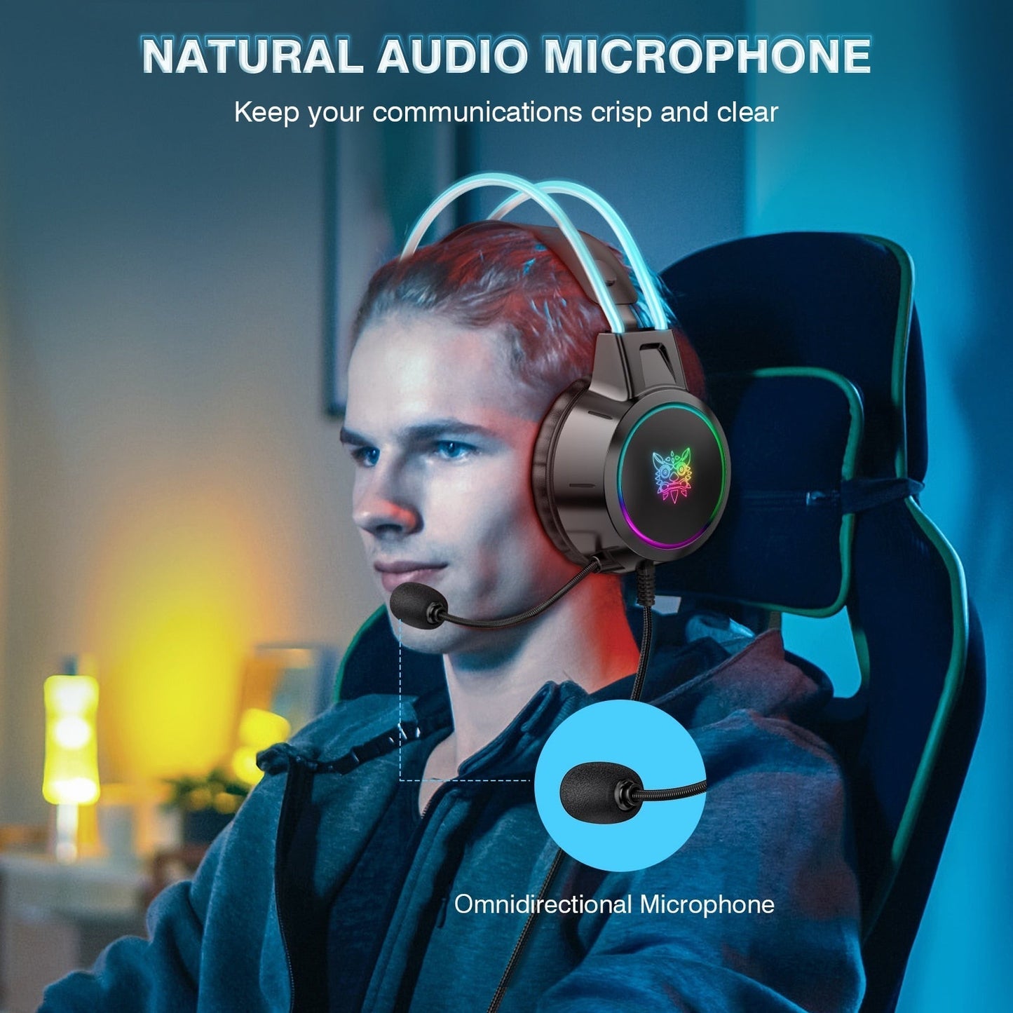 ONIKUMA X15Pro RGB Gaming Headset USB Wired 3.5mm Stereo - Velora Luxury Fashion