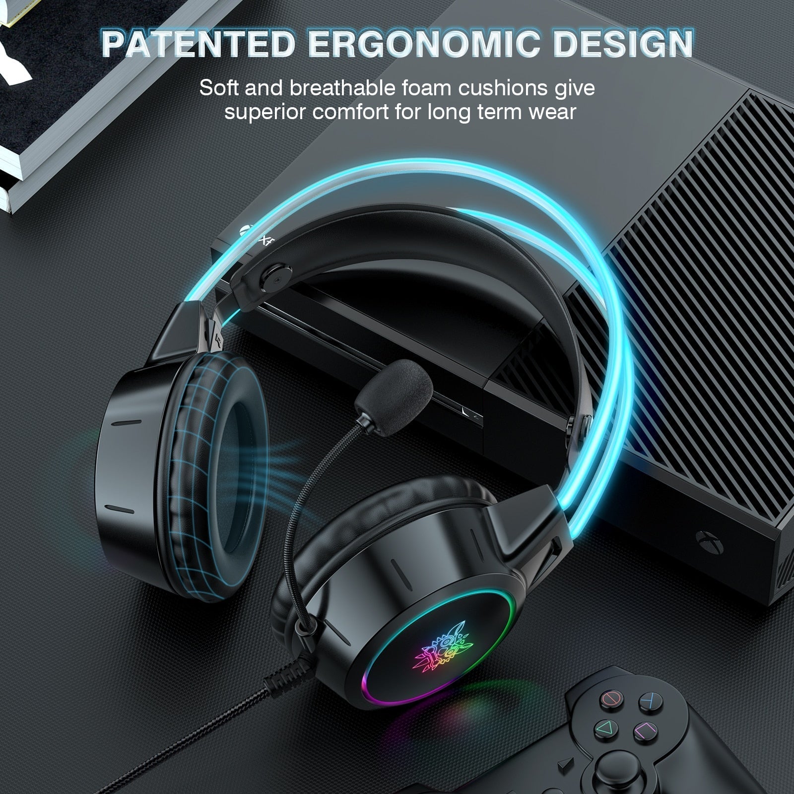 ONIKUMA X15Pro RGB Gaming Headset USB Wired 3.5mm Stereo - Velora Luxury Fashion