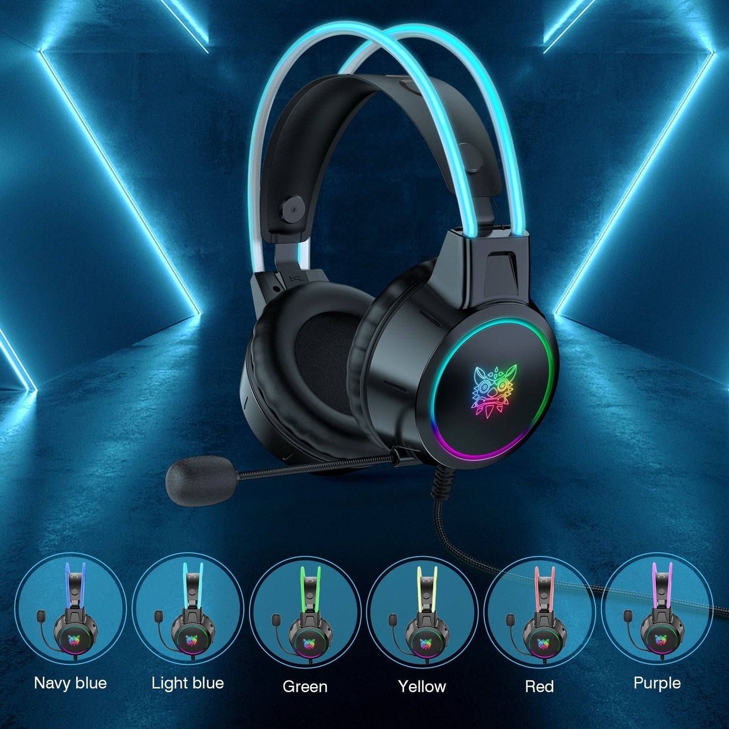 ONIKUMA X15Pro RGB Gaming Headset USB Wired 3.5mm Stereo - Velora Luxury Fashion