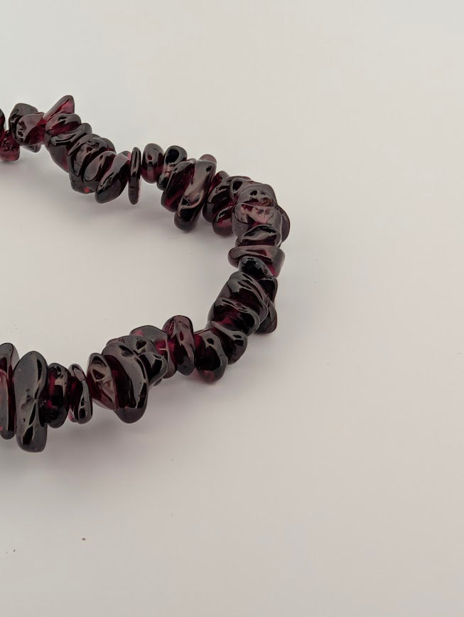 Garnet Bracelet — 3mm, 6mm, 7mm, 8mm Round or Chip