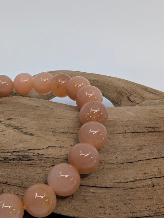 Golden Sunstone Bracelet — 8mm Beads