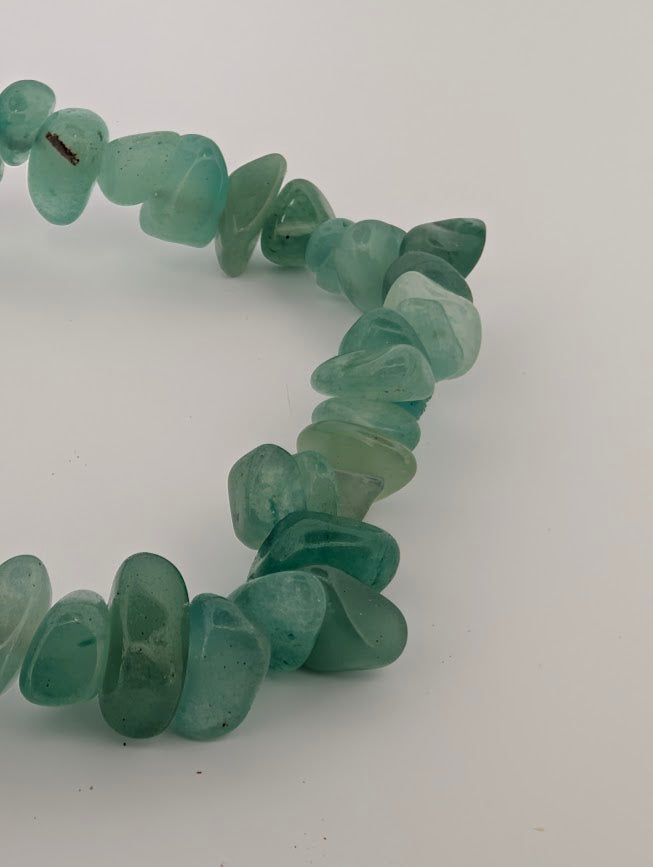Green Aventurine Bracelet — 8mm Round or Chip