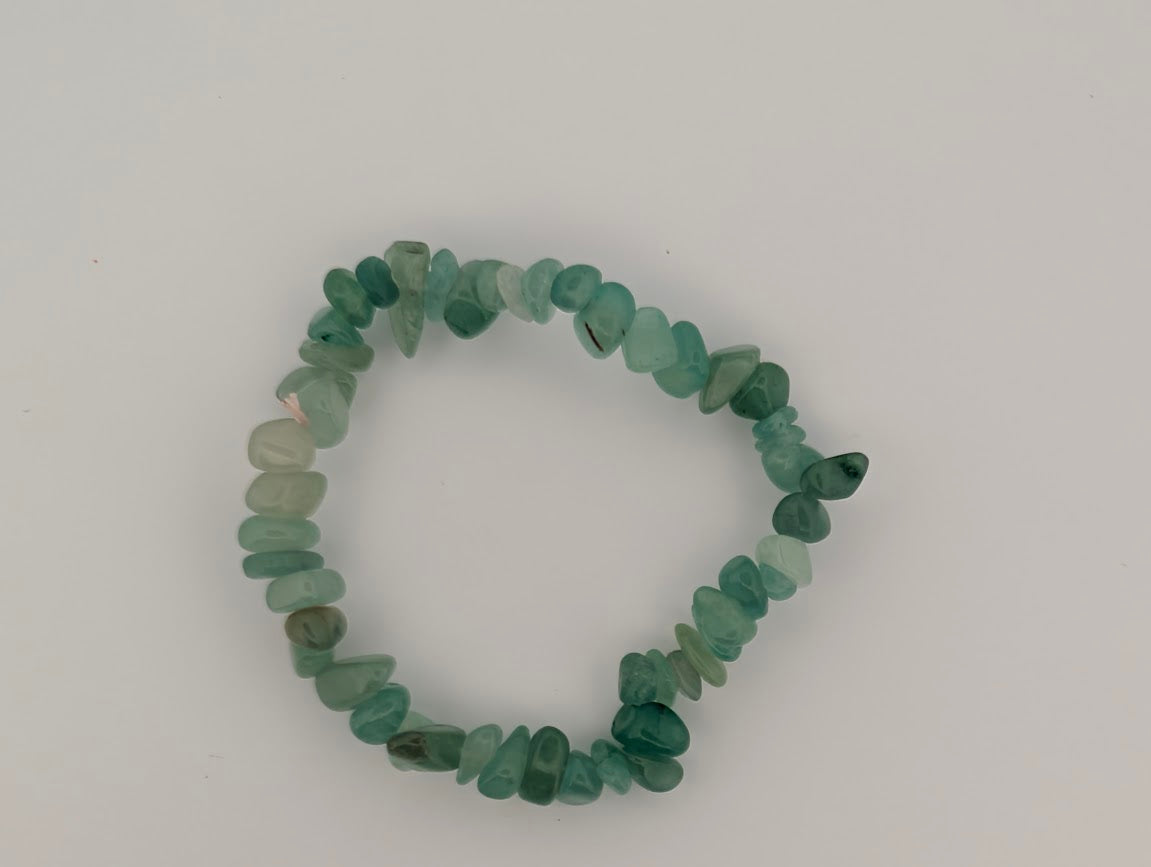 Green Aventurine Bracelet — 8mm Round or Chip