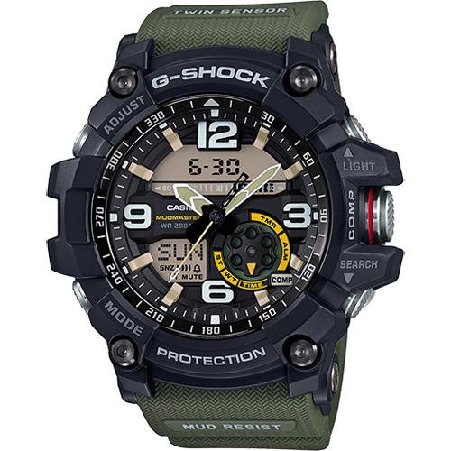 CASIO G-Shock Mudmaster Twin Sensor Analog-Digital Green/Black | GG1000-1A3