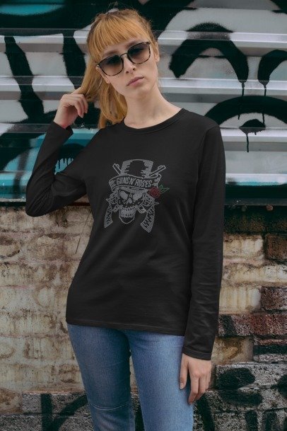 Rock Skull Cross Pistols Rhinestone Shirt – Rebel Sparkle Bling Tee | Blingdazzel