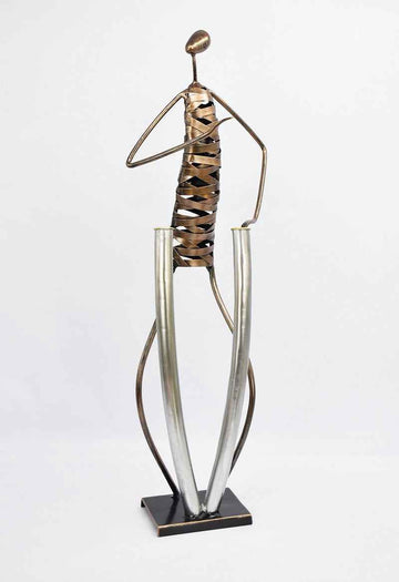 Peterson Housewares Metal Sculpture Decor - Elegant Art Piece - Velora Luxury Fashion