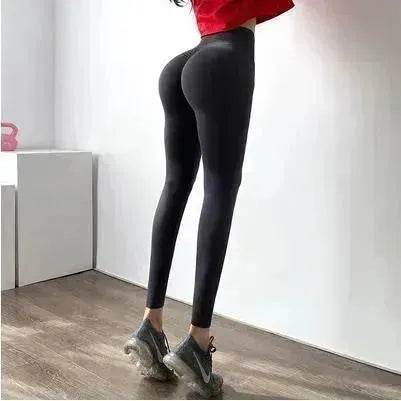 High-Waist Hip-Lifting Fitness Pants Women's High-Stretch Sports Tights - Velora