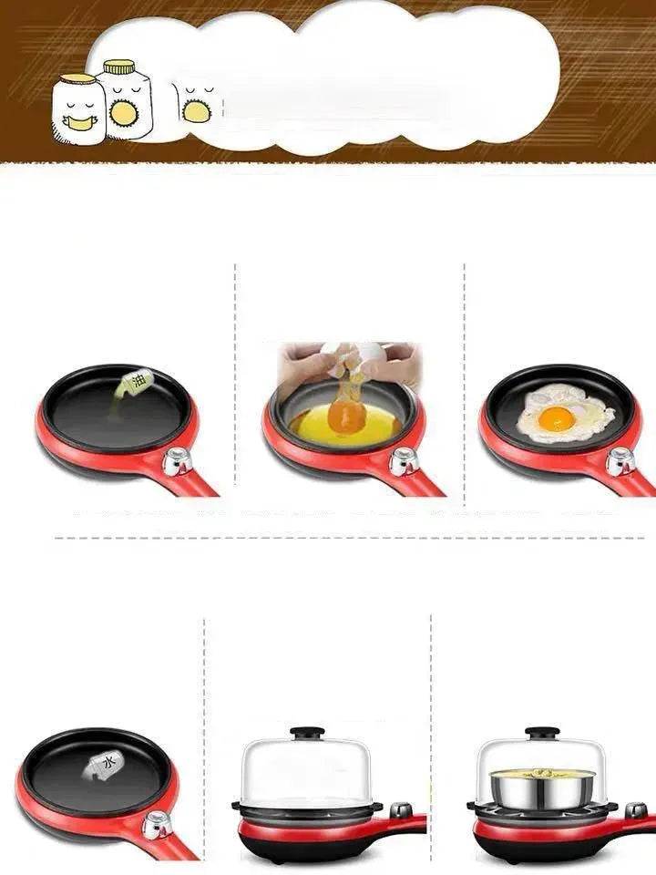 Household Breakfast Machine Stainless Steel Egg Steamer Egg Cooker Omelette Device Small Appliances Gift Gifts - Velora