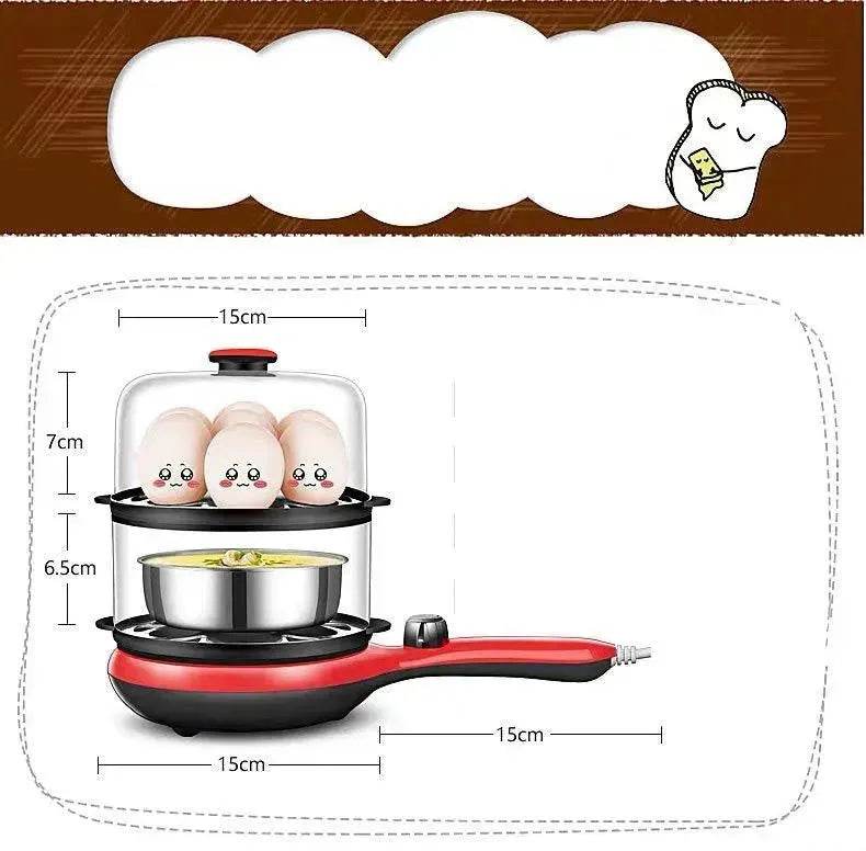 Household Breakfast Machine Stainless Steel Egg Steamer Egg Cooker Omelette Device Small Appliances Gift Gifts - Velora