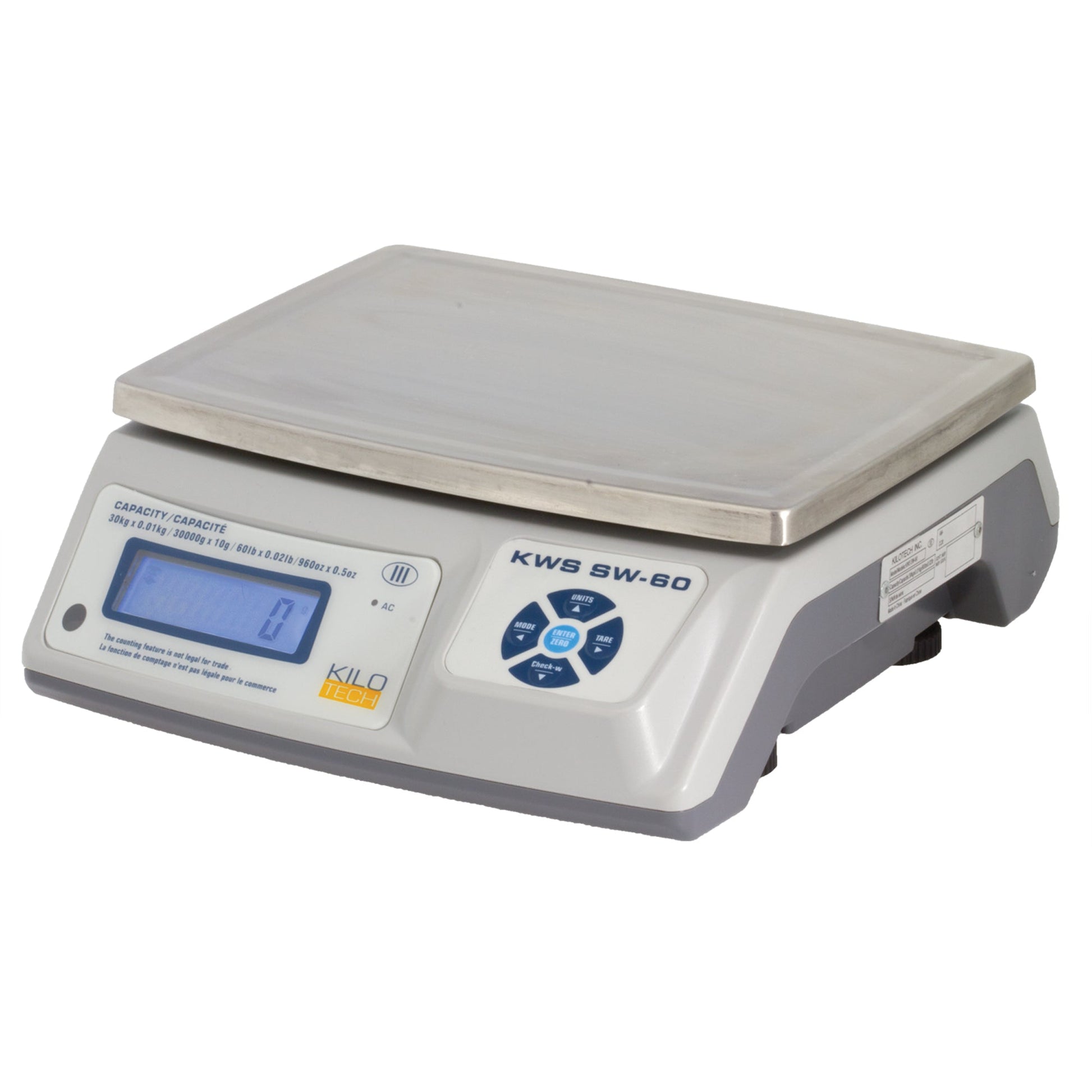 Electronic Digital Weighing Scales, 12 lbs. / 6 kg Cap., 0.002 kg/2 g/0.005 lbs./0.1 oz. Graduations - Velora Luxury Fashion