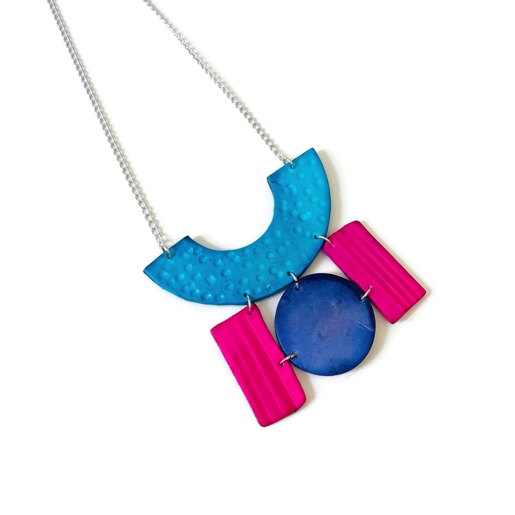 Colorful Statement Geometric Jewelry Set - Velora Luxury Fashion