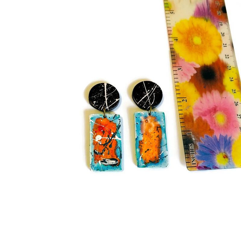 Paint Splash Jewelry Set Handmade - Velora Luxury Fashion