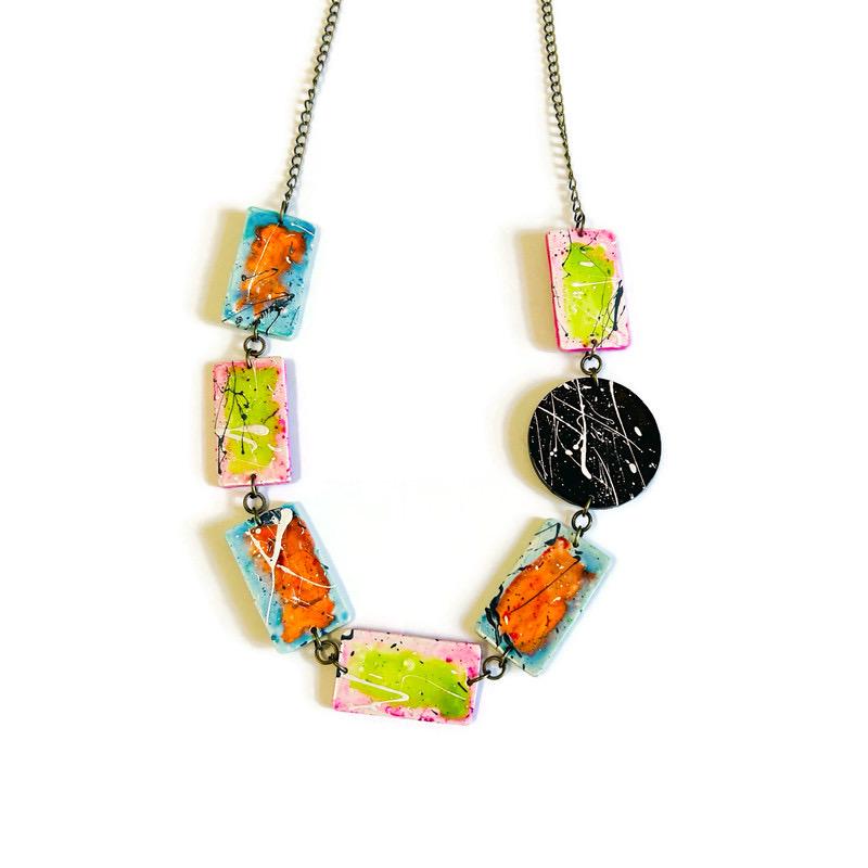 Paint Splash Jewelry Set Handmade - Velora Luxury Fashion