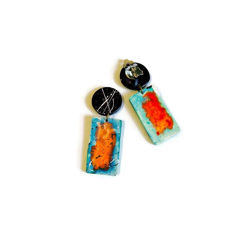 Paint Splash Jewelry Set Handmade - Velora Luxury Fashion