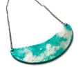 Turquoise and Silver Statement Necklace Handmade - Velora Luxury Fashion