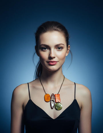 Chunky Bib Statement Necklace with Earthy Bohemian Style - Velora Luxury Fashion