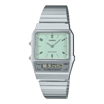 CASIO Vintage Silver Teal Dial | AQ-800E-3AVT