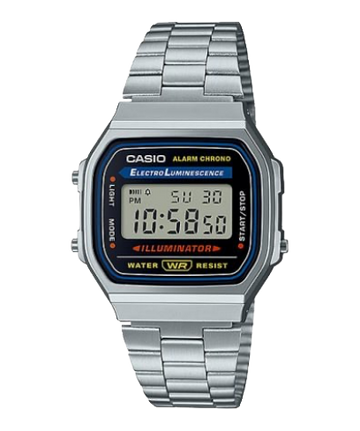 CASIO Classic Metal Vintage Silver Black | A168W-1