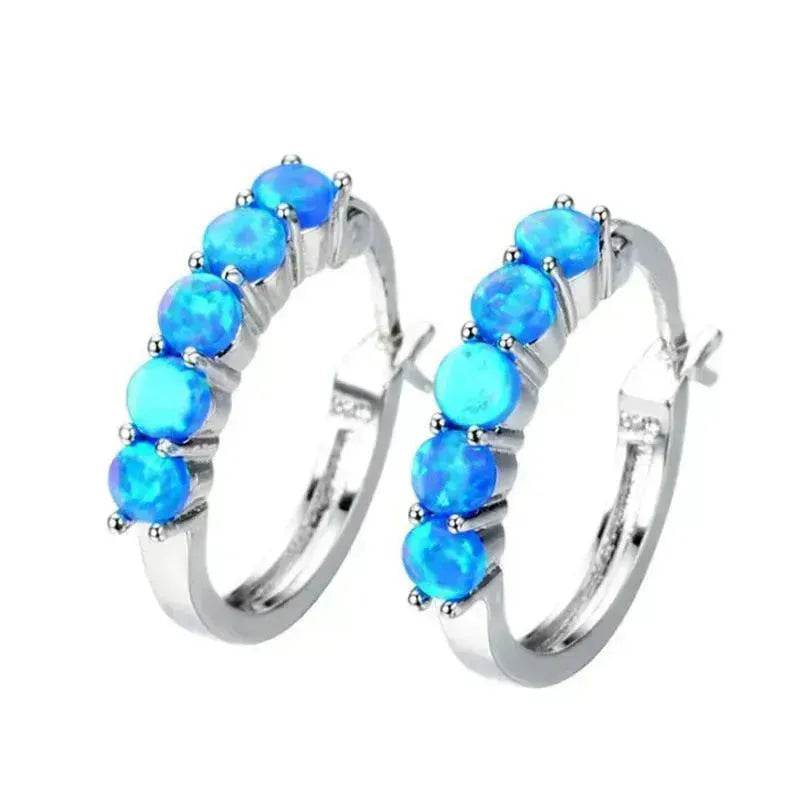 Inlaid colorful opal pearl earrings for Women - Velora