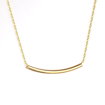 Curved Tube Pendant Choker