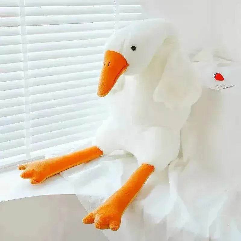 Kids Children Cute Big White Geese Pillow Plush Toy Stuffed Animal Plushies - Velora