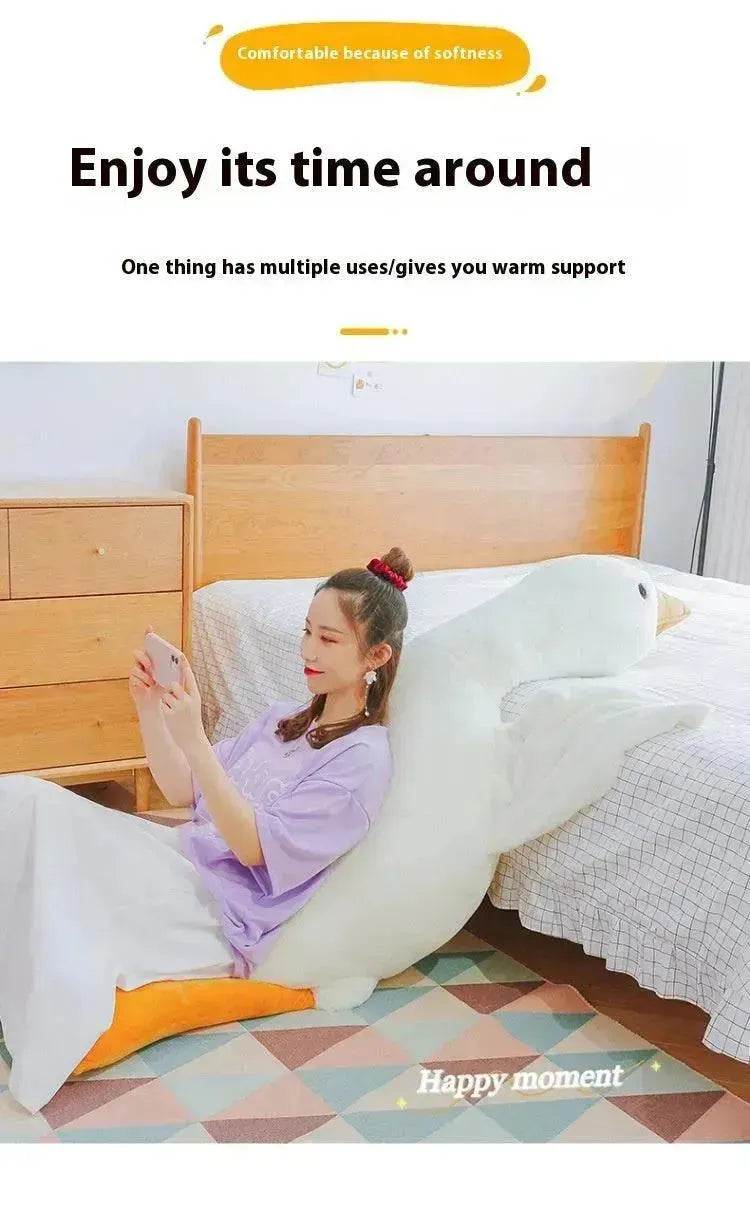 Kids Children Cute Big White Geese Pillow Plush Toy Stuffed Animal Plushies - Velora