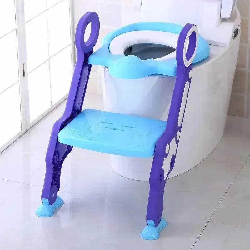 Kids Children's Foldable Stepped Toilet Ladder - Velora