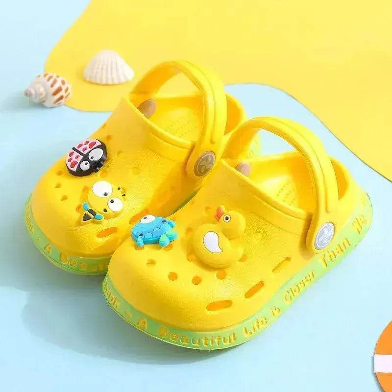 Kids Slippers for Boys Girls Cartoon Shoes Summer Toddler - Velora