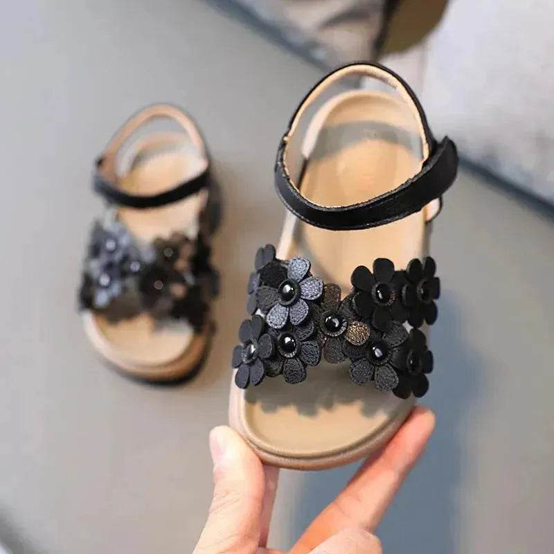 Korean Version Of The Big Kids Flower Soft-soled Beach Shoes - Velora