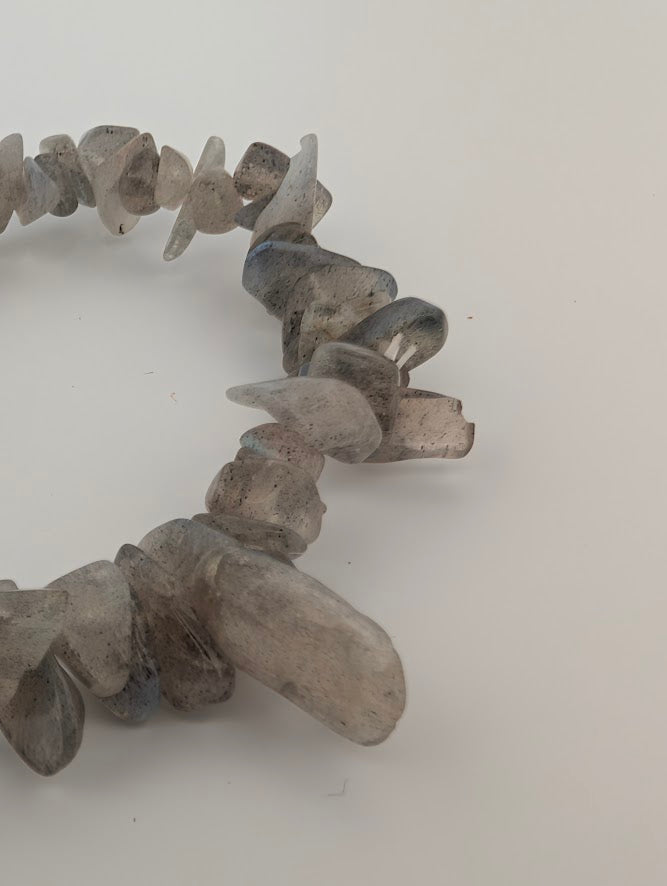 Labradorite Bracelet — 8mm Round & Chip