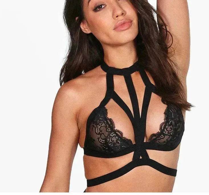 Lace perspective bandage lingerie - Velora