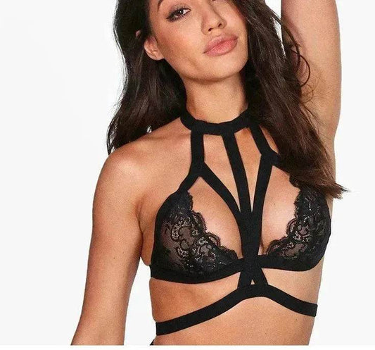 Lace perspective bandage lingerie - Velora