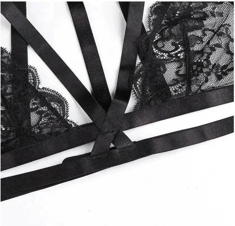 Lace perspective bandage lingerie - Velora