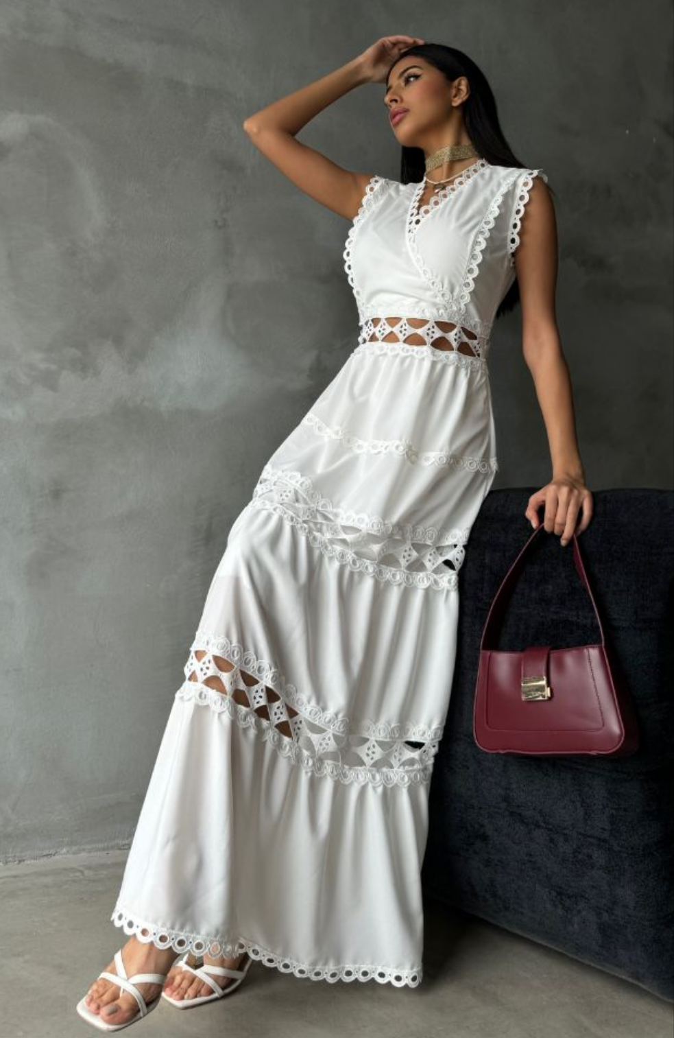 Sleeveless Long Dress Astudio.fashion