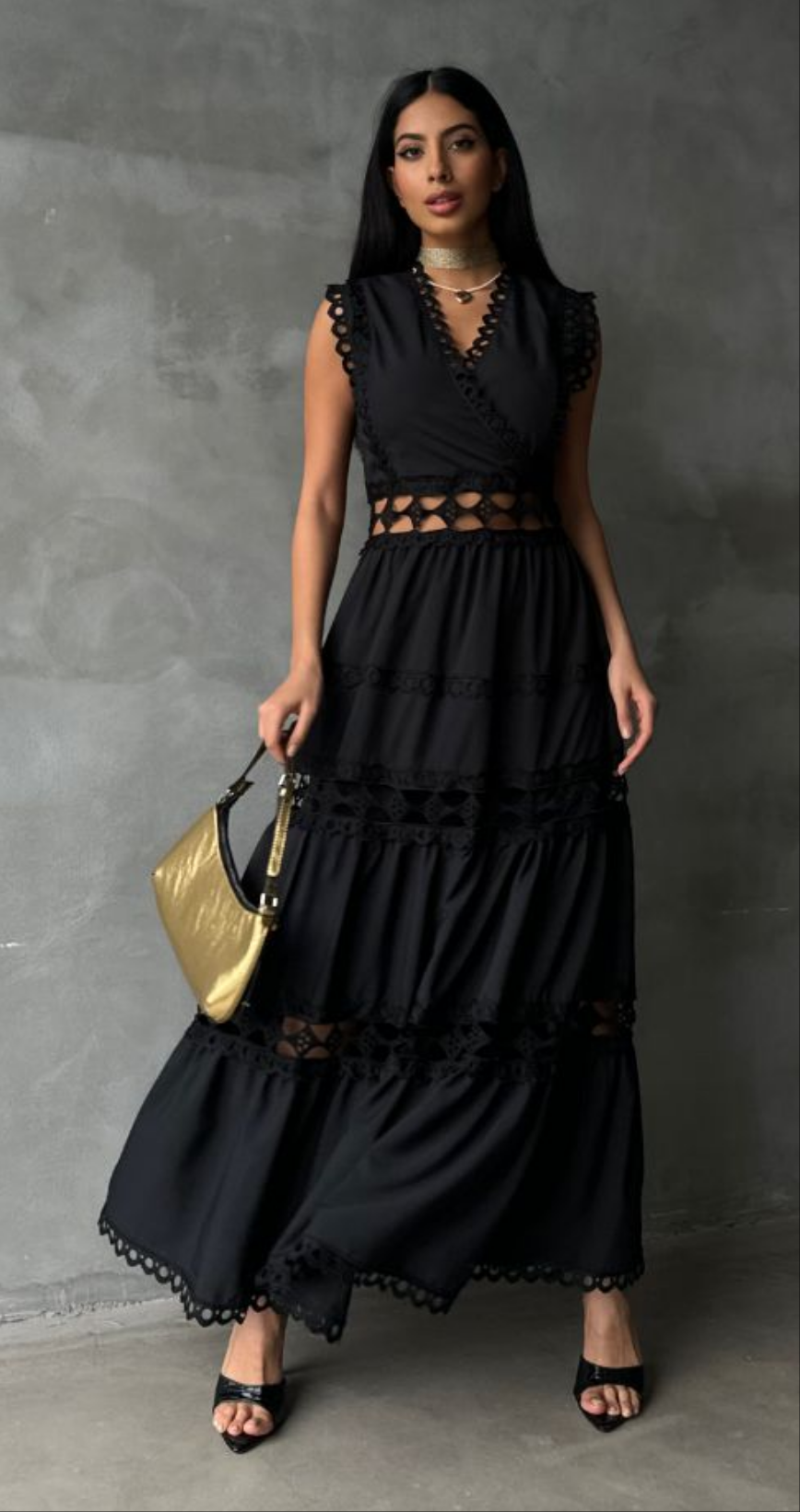 Sleeveless Long Dress Astudio.fashion