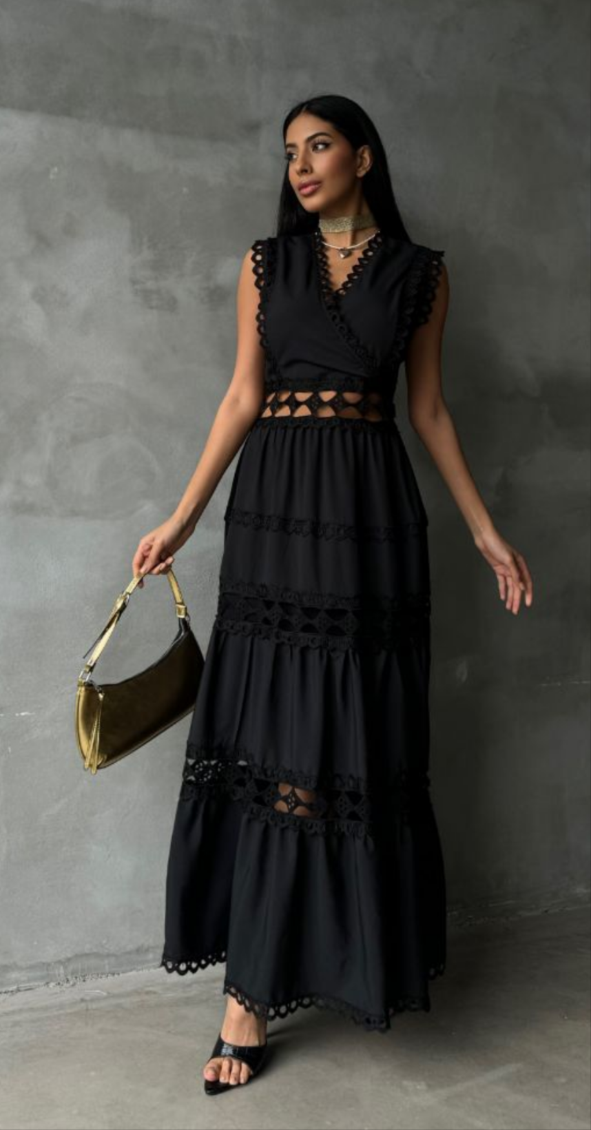 Sleeveless Long Dress Astudio.fashion
