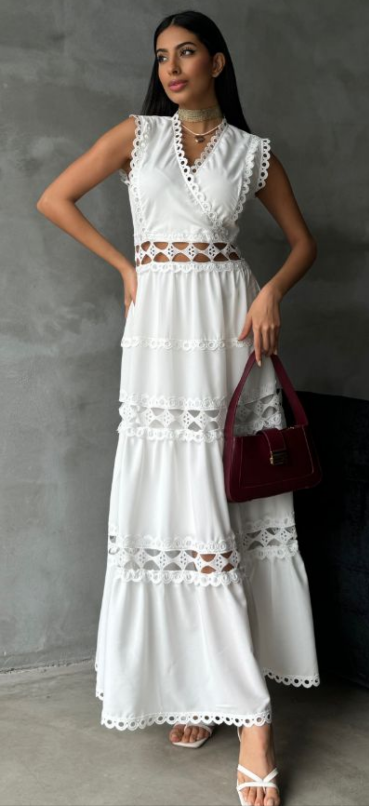 Sleeveless Long Dress Astudio.fashion