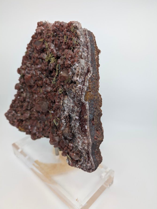 Large Museum-Quality Red Calcite with Pyrite 10 x 8 in 4.67kg- Daye Mine, Hubei Province, China