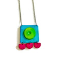 Large Neon Geometric Pendant Handmade - Velora Luxury Fashion