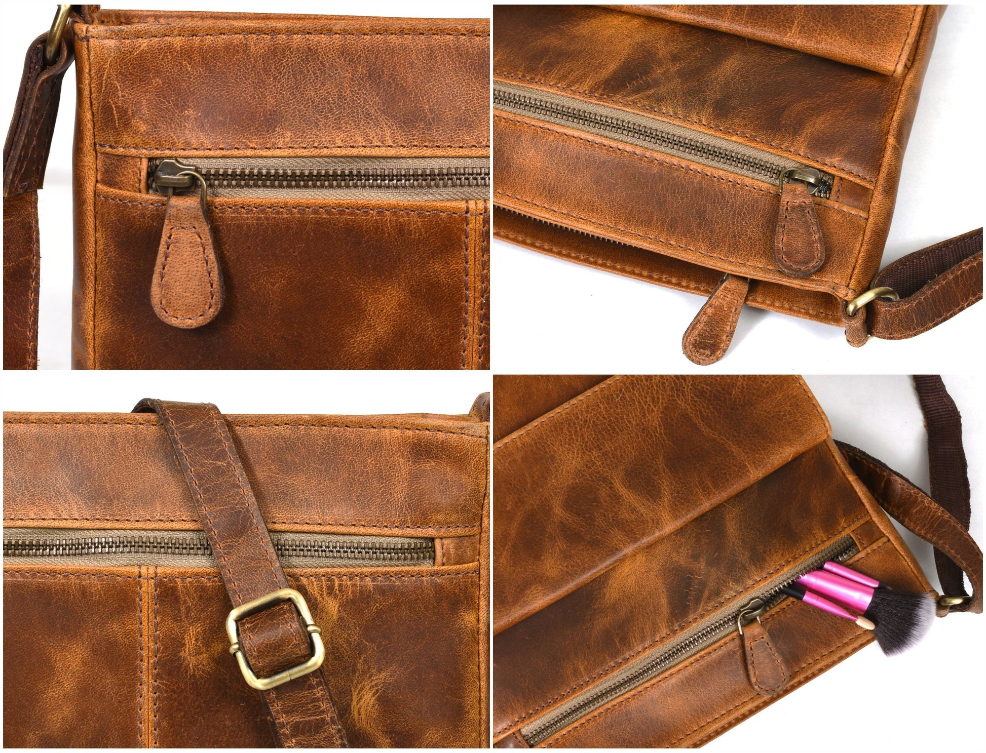 Leather Sling Bag -( LB-301 ) - Velora Luxury Fashion