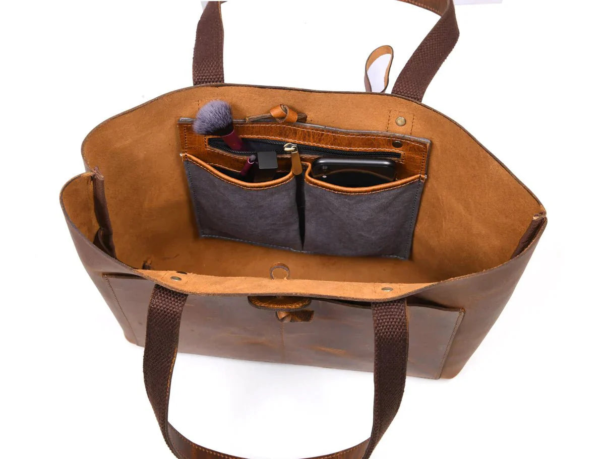 Leather Willow Tote www.Shopthatapp.com